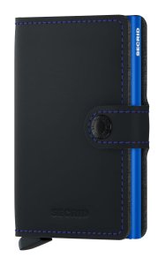 Secrid Miniwallet Matte Black & Blue
