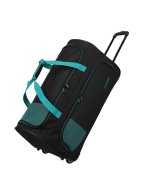 Travelite Basics Fresh Wheeled duffle L Black/petrol