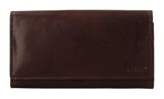 Lagen leather wallet V13 Dark brown