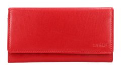 Lagen Dámská peněženka kožená V62/B Červená