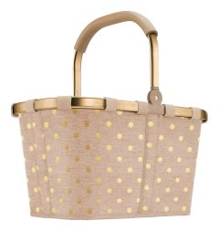 Reisenthel Carrybag Frame Metallic Dots Coffee