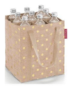 Reisenthel Bottlebag Metallic Dots Coffee