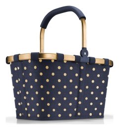 Reisenthel Carrybag Frame Metallic Dots Coffee