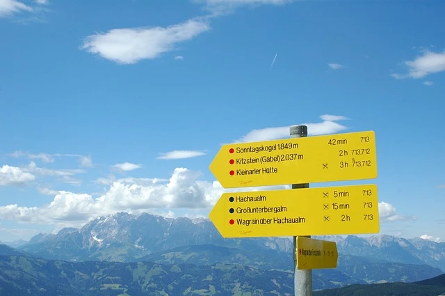 Marcaje turistice în străinătate.