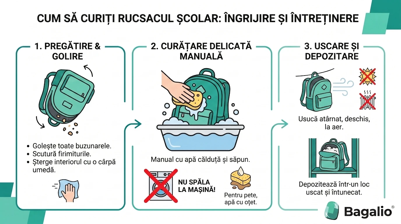 Infografic: cum să cureți și să îngrijești o servietă